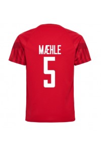 Fotbalové Dres Dánsko Joakim Maehle #5 Domácí Oblečení MS 2022 Krátký Rukáv
